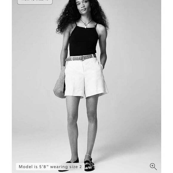 J. Crew 6" Harbor short in linen French Blue Size XS NWT CH876 - Picture 5 of 6